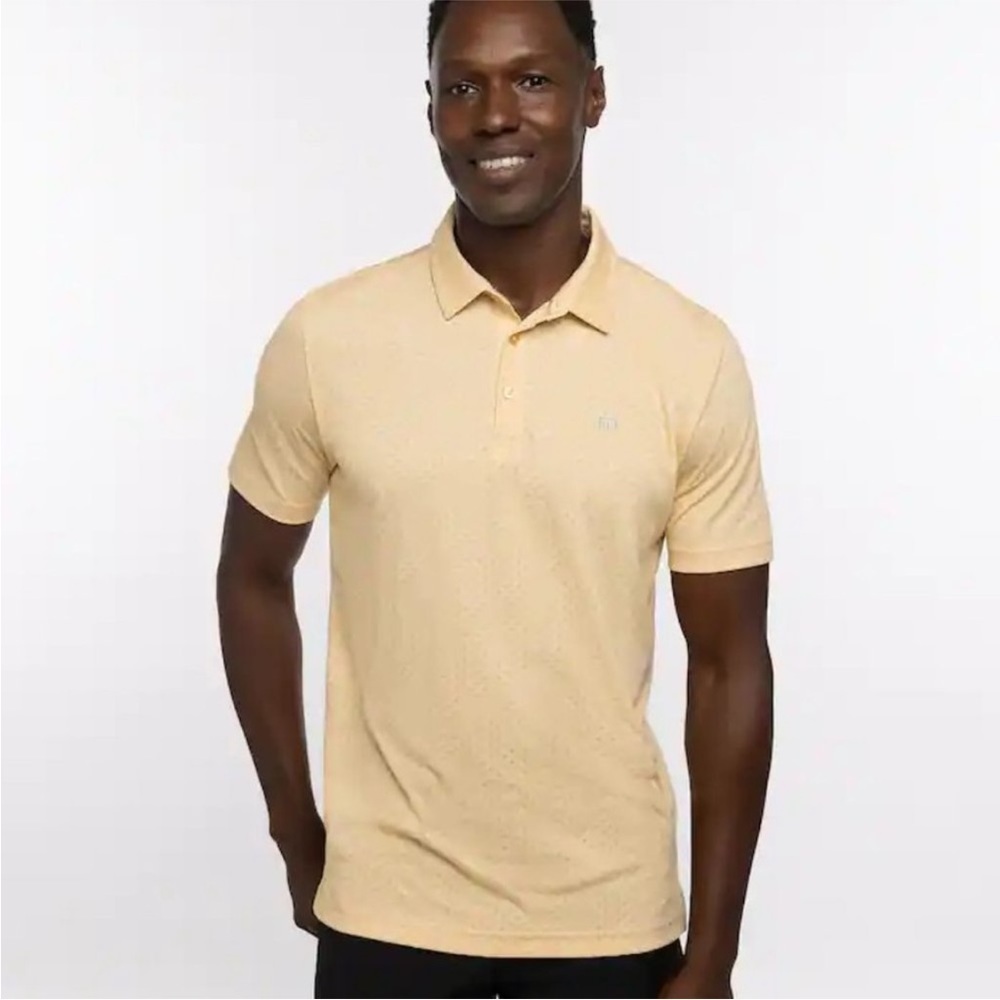 Travis Mathew BAMBOO CALM golf polo shirt yellow size Small